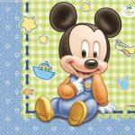 tovagliolo azzurro baby disney