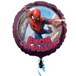 palloncino spiderman buon compleanno