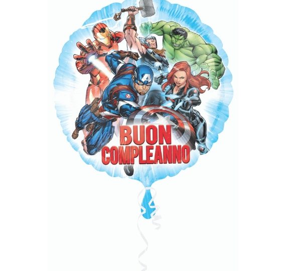 palloncino buon compleanno avangers