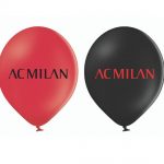 palloncini rosso e neri per feste a tema milan