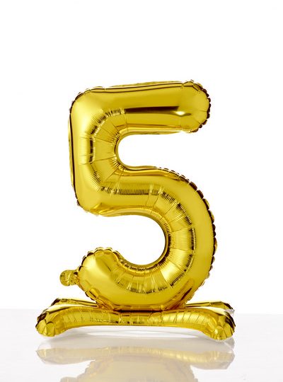 self-standing-balloon-numerati 5 oro