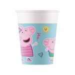 bicchiere peppa pig azzurro